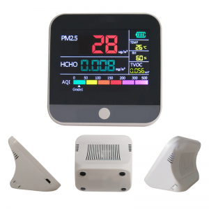 جهاز مراقبة جودة الهواء الذكي للكشف عن غاز PM2.5 مع مستشعر الليزر. كاشف الهواء عالي الحساسية